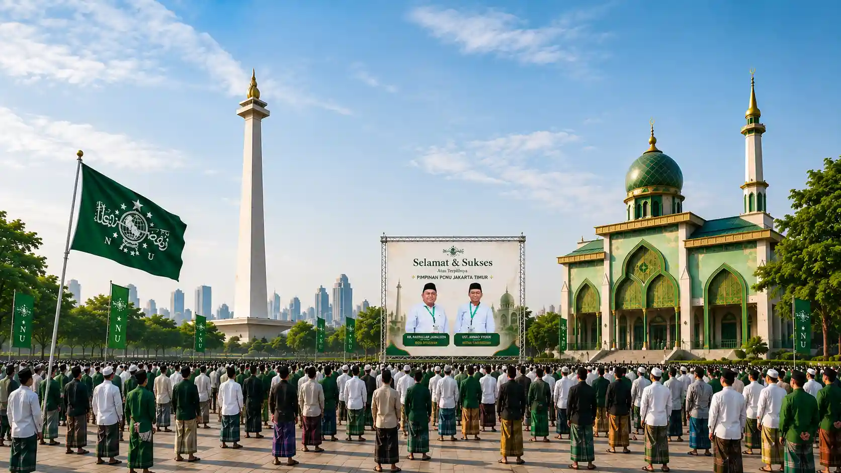 Kebersamaan pengurus dan warga PCNU Pengurus Cabang Kabupaten Aceh Selatan